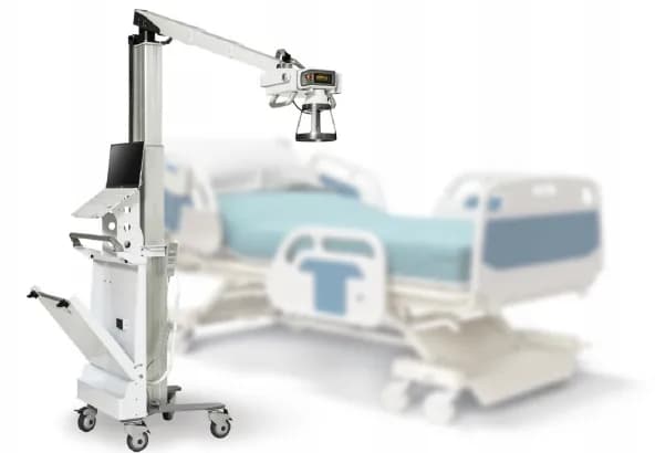 REMEX-KA6 on a mobile stand at a hospital bedside