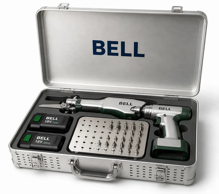 Illustrative Bell Surgical Saw & Drill Kit